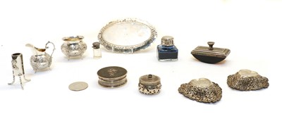 Lot 44 - A collection of silver and plate