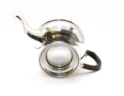 Lot 38 - A silver teapot