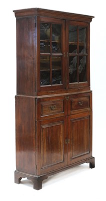 Lot 534 - A George II chestnut estate cabinet