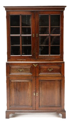 Lot 534 - A George II chestnut estate cabinet