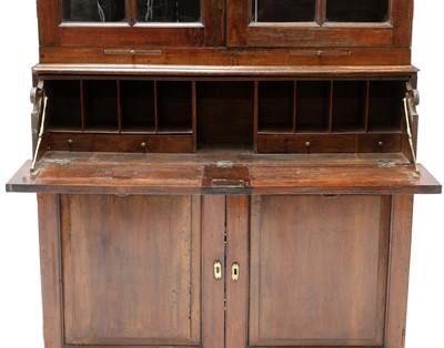 Lot 534 - A George II chestnut estate cabinet