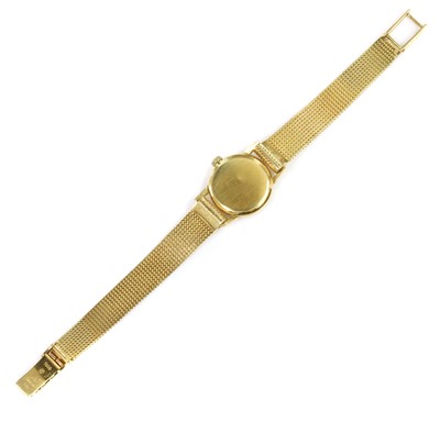 Lot 401 - A ladies' 18ct gold Omega mechanical bracelet watch