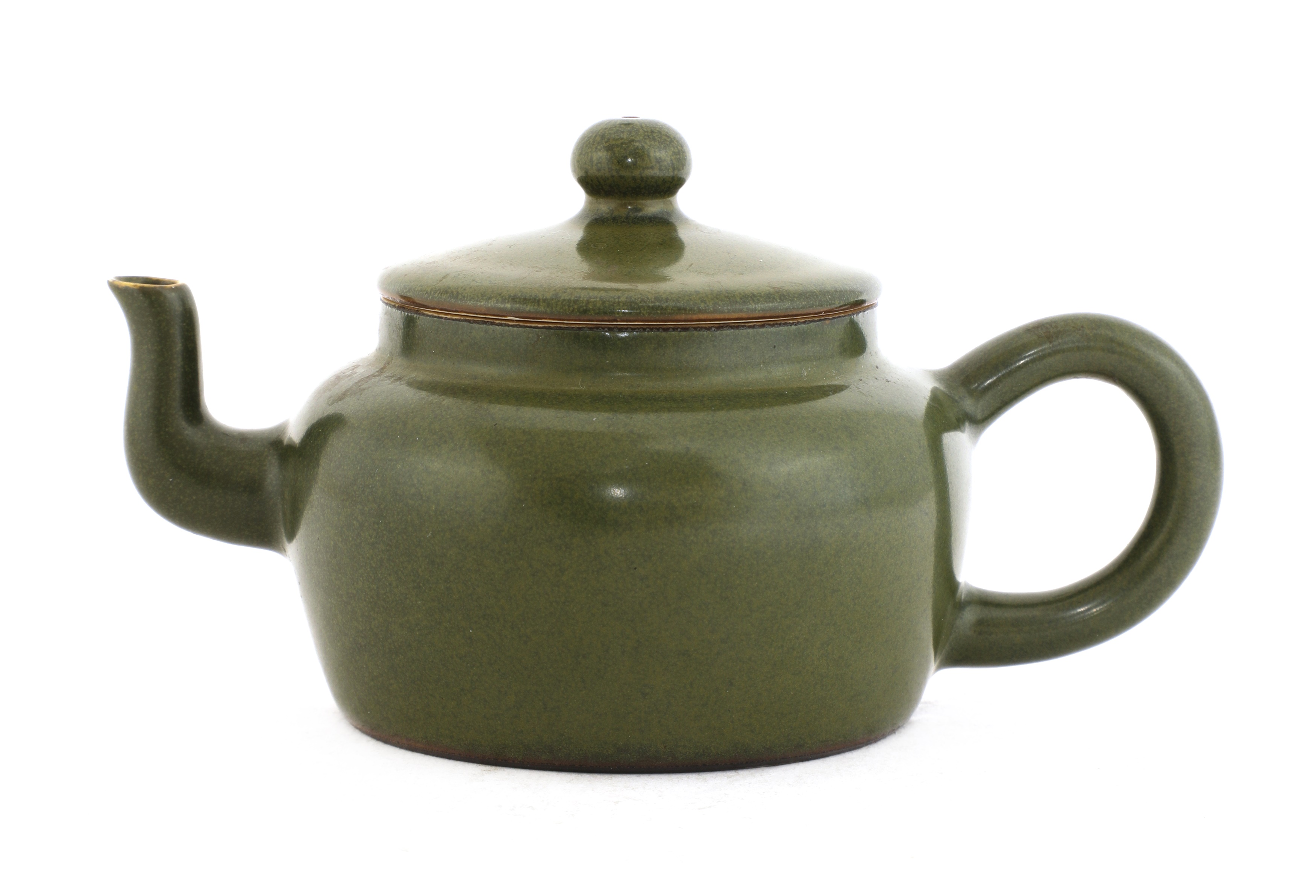 Lot 46 A Chinese teadustglazed teapot and cover,