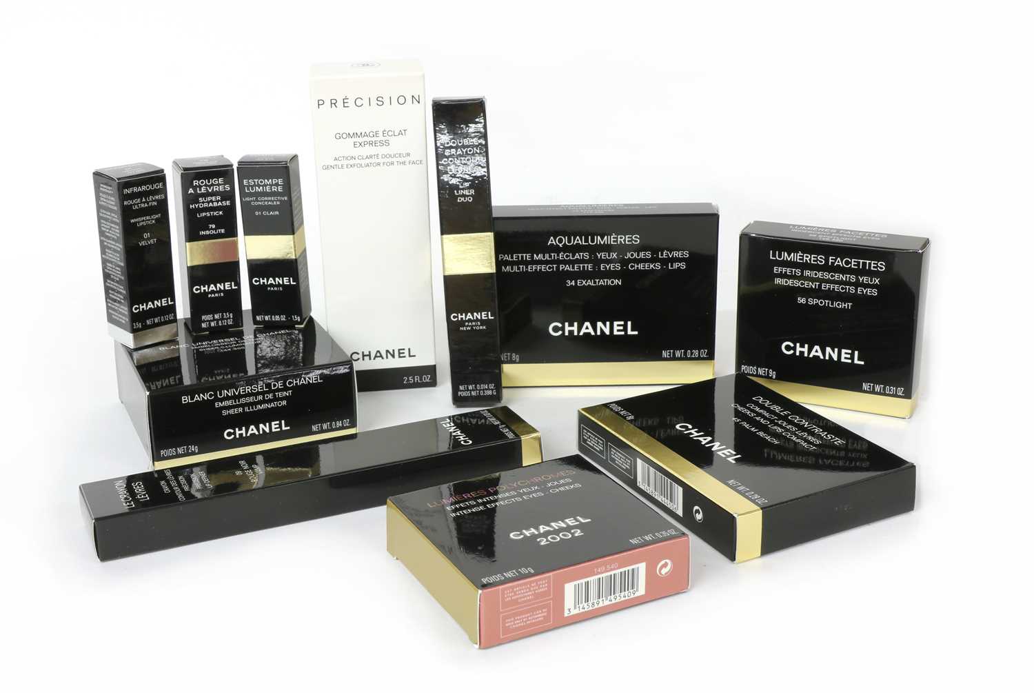 Lot 295 - A Collection of vintage Chanel make-up items, 1990-2004