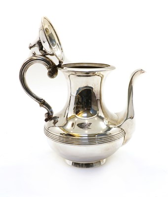 Lot 15 - A Victorian silver coffee pot