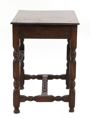 Lot 460 - A James II oak side table