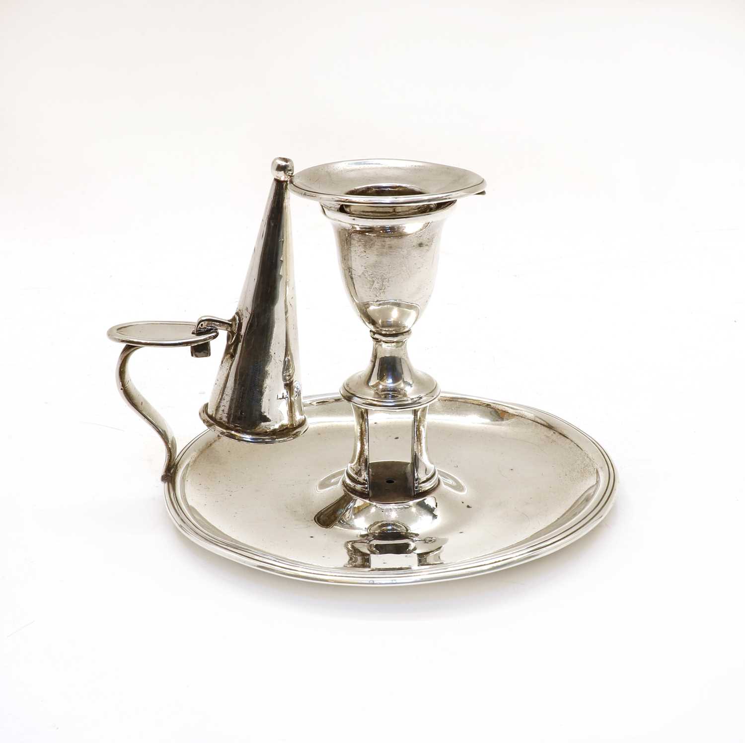 Lot 13 - A George III silver candlestick