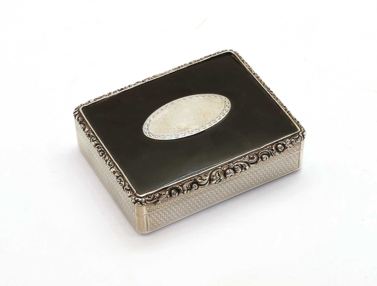Lot 73 - A Regency tortoiseshell mounted silver case