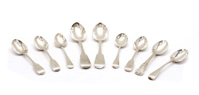 Lot 85 - A pair of silver serving spoons