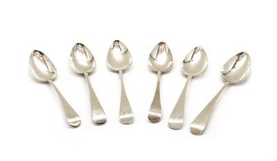 Lot 59 - A collection of six late Georgian/Regency serving spoons