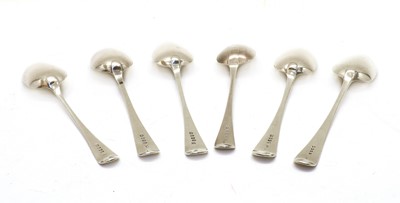 Lot 59 - A collection of six late Georgian/Regency serving spoons
