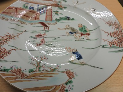 Lot 150 - A Chinese wucai plate