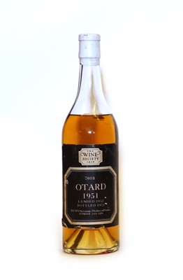 Lot 368 - Otard, Cognac, 1951, landed 1952, bottled 1972, Wine Society bottling, 24 fl. ozs, one bottle