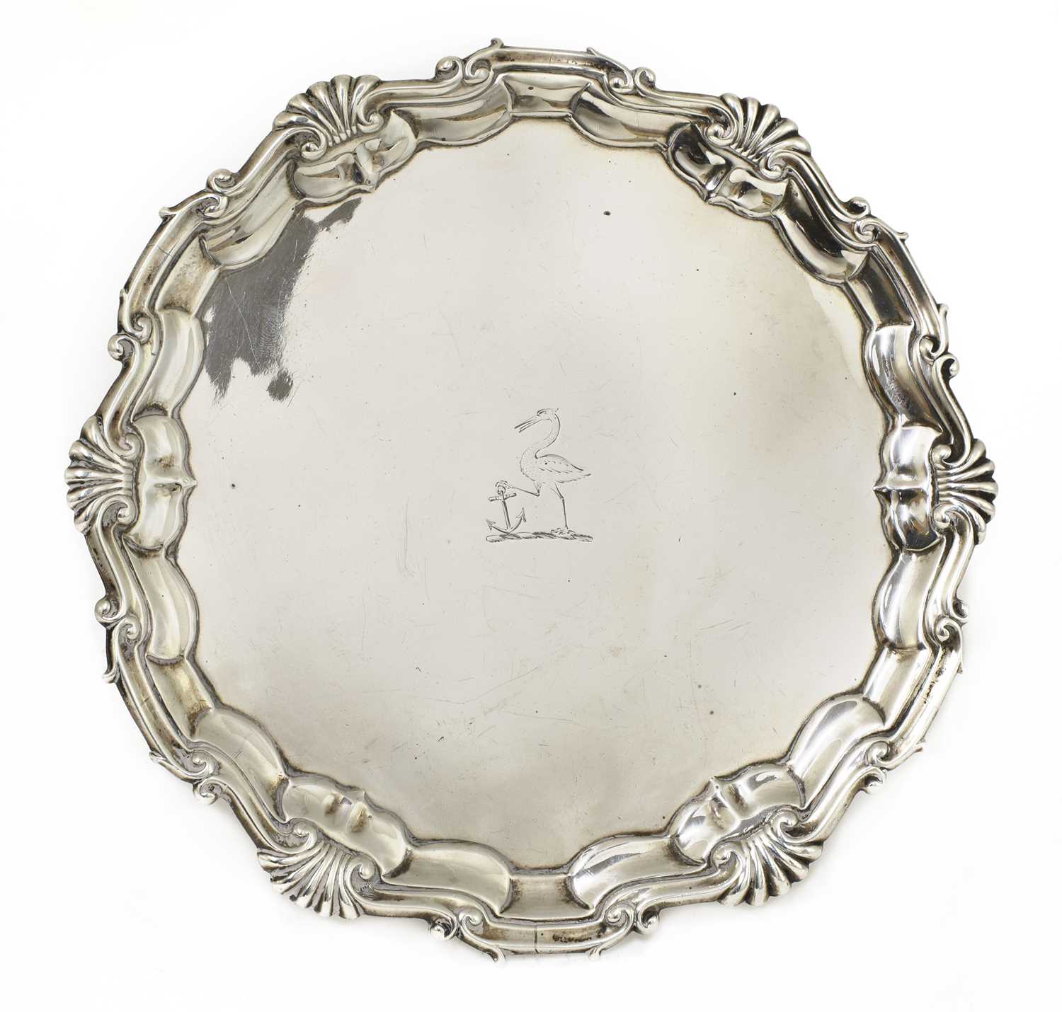 Lot 512 - A George II silver salver