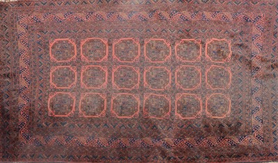 Lot 432 - An Afghan Bokhara type rug