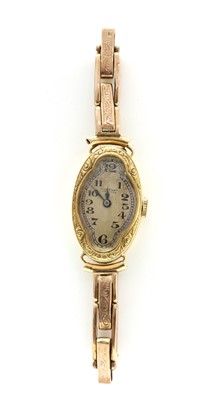 Lot 237 - A ladies' gold Pierpont Watch Co mechanical bracelet watch