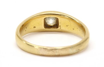 Lot 1 - A gold single stone diamond ring