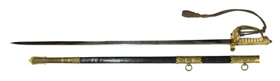 Lot 709 - A George VI Royal Navy officer's sword