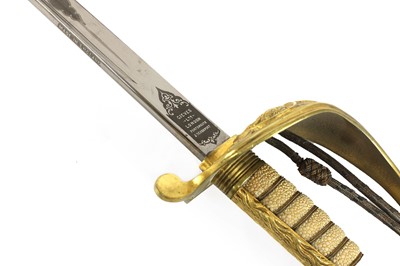 Lot 709 - A George VI Royal Navy officer's sword