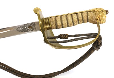 Lot 709 - A George VI Royal Navy officer's sword