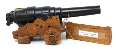 Lot 728 - A model of an 1860 breech-loading Armstrong RBL 7in naval gun
