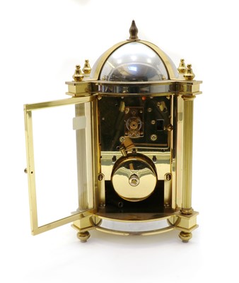 Lot 246 - An Angelus brass mantel clock