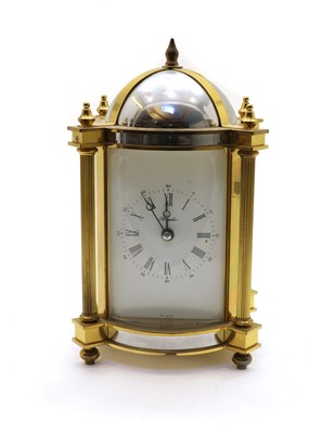 Lot 246 - An Angelus brass mantel clock