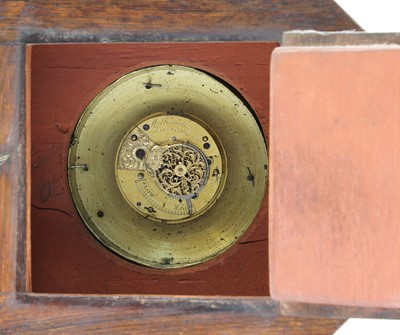 Lot 233 - A brass inlaid rosewood mantel clock