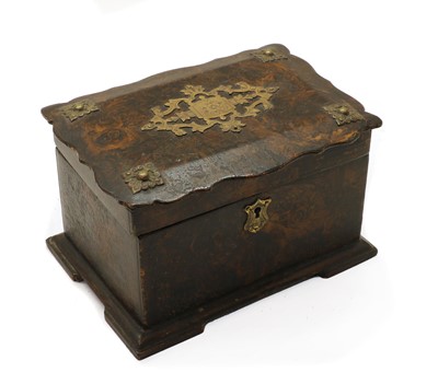 Lot 177 - A Victorian two-compartment tea caddy