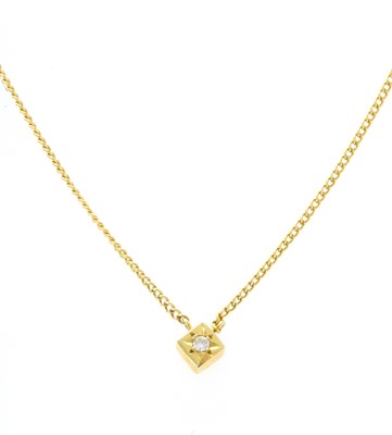 Lot 45 - An 18ct gold diamond set necklace, by Cropp & Farr