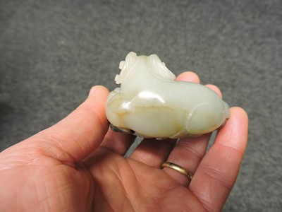 Lot 138 - A Chinese jade carving