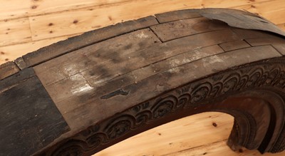Lot 634 - A Georgian carved wood door arch