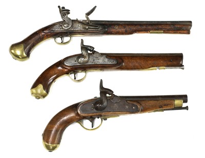 Lot 742 - Three 19th century pistols