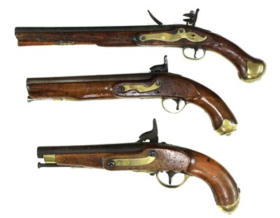 Lot 742 - Three 19th century pistols