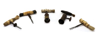 Lot 302 - Five corkscrews