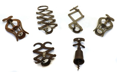 Lot 300 - Six various corkscrews
