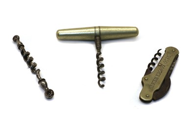 Lot 305 - Three various corkscrews