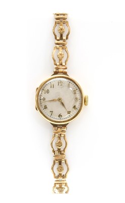 Lot 239 - A ladies' 9ct gold Herald mechanical bracelet watch