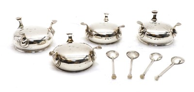 Lot 113 - A pair of George II silver open salts