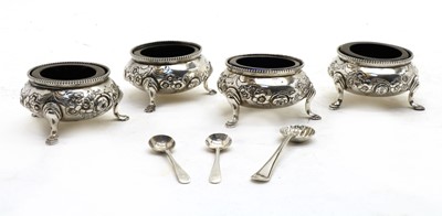 Lot 119 - A set of four Victorian silver open salts