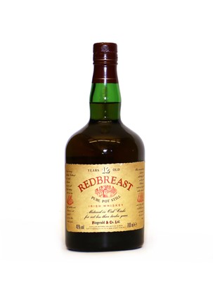 Lot 373 - Redbreast, Pure Pot Still Irish Whiskey, 12 Years Old, 1990s bottling, 40% vol., 700ml, one bottle