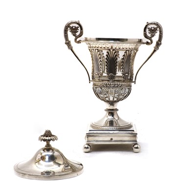 Lot 17 - A French Empire period silver confiturier