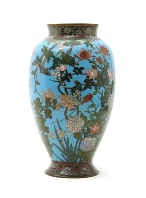 Lot 340 - A Japanese cloissone vase c.1870