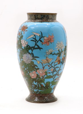Lot 340 - A Japanese cloissone vase c.1870
