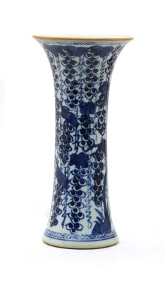 Lot 131 - A Chinese blue and white tall vase
