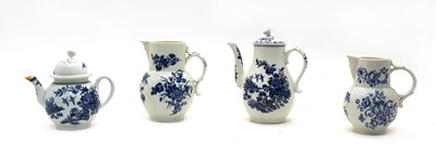 Lot 435 - A first Period Worcester porcelain coffee pot