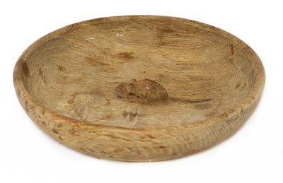 Lot 115 - A Robert 'Mouseman' Thompson oak fruit bowl