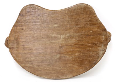 Lot 114 - A Robert 'Mouseman' Thompson oak tray