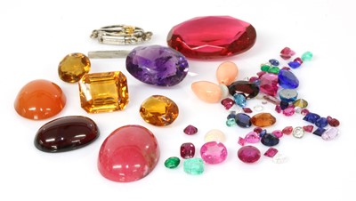 Lot 1419 - A quantity of unmounted gemstones