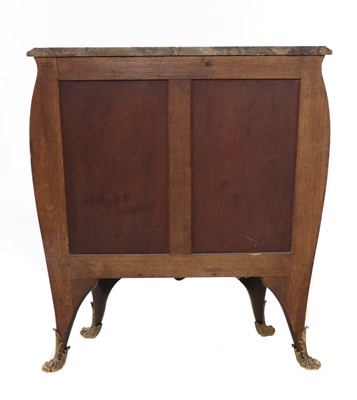 Lot 13 - A French Louis XV-style amaranth and kingwood meuble d'appui